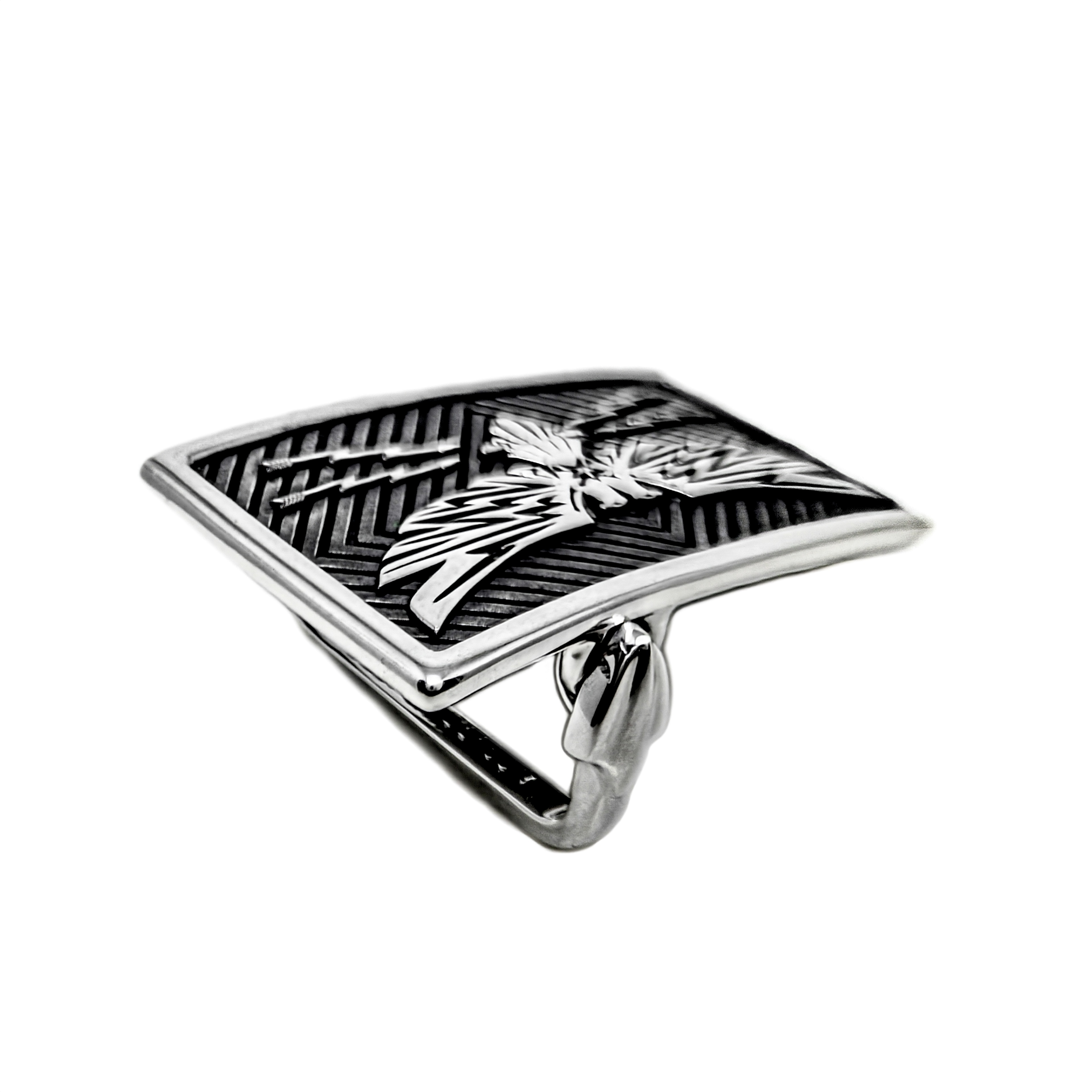 DOUBLE HEADS THUNDERBIRD BELT BUCKLE