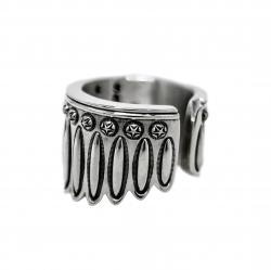 FEATHER HEAD STAR RING