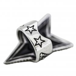 DEPP STAR RING WITH NATURAL STONES - RUBY