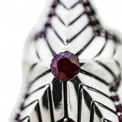 DEPP STAR RING WITH NATURAL STONES - RUBY