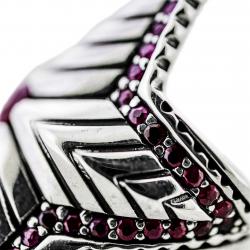 DEPP STAR RING WITH NATURAL STONES - RUBY
