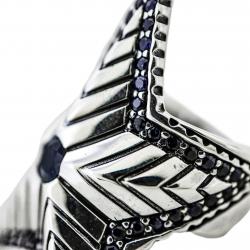 DEPP STAR RING WITH  NATURAL STONES - SAPPHIRE