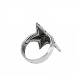 SMALL DEPP STAR RING WITH NATURAL STONES - DIAMOND