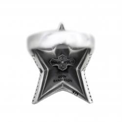 SMALL DEPP STAR RING WITH NATURAL STONES - DIAMOND