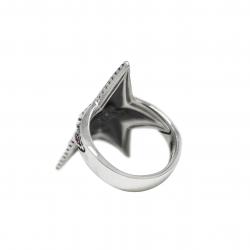 SMALL DEPP STAR RING WITH NATURAL STONES - RUBY