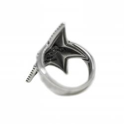 SMALLDEPP STAR RING WITH NATURAL STONES - EMERALD