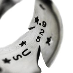 CS NAVAJO SHERIFF STAR ARROW FEATHER RING - STARRY