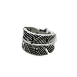 CS NAVAJO SHERIFF STAR ARROW FEATHER RING - STARRY