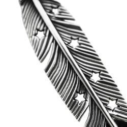 CS NAVAJO SHERIFF STAR ARROW FEATHER PENDANT – STARRY TAIPEI