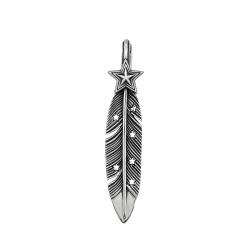CS NAVAJO SHERIFF STAR ARROW FEATHER PENDANT – STARRY TAIPEI