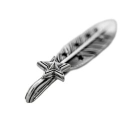 CS NAVAJO SHERIFF STAR ARROW FEATHER PENDANT – STARRY TAIPEI
