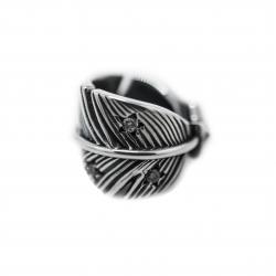 CS NAVAJO SHERIFF STAR ARROW  FEATHER BEAD WITH DIAMONDS - STARRY