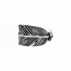 CS NAVAJO SHERIFF STAR  ARROW FEATHER RING WITH DIAMONDS - STARRY