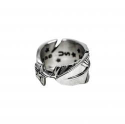 CS NAVAJO SHERIFF STAR  ARROW FEATHER RING WITH DIAMONDS - STARRY
