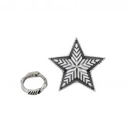 SMALL DEPP STAR PENDANT WITH ARROW SPRING