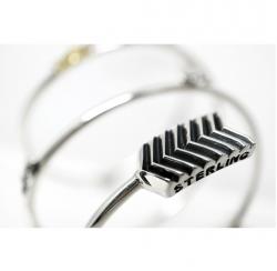 SHOOTING STARS SPIRAL BRACELET W / 18K STAR CUFF BRACELET W / 18K STAR CUFF