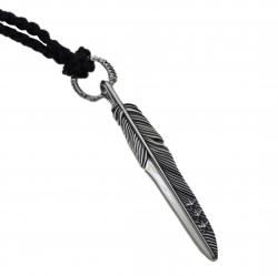 【SOLD OUT】CS NAVAJO TRIPLE STARS ON THE FIRST ARROW FEATHER PENDANT WITH ARROW SPRING