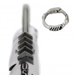 【SOLD OUT】CS NAVAJO TRIPLE STARS ON THE FIRST ARROW FEATHER PENDANT WITH ARROW SPRING