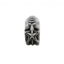 【SOLD OUT】STAR ARROW FEATHER HOLLOW RONDELLE BEAD