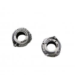【SOLD OUT】STAR ARROW FEATHER HOLLOW RONDELLE BEAD WITH ROCK HEAD