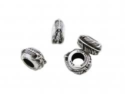 【SOLD OUT】STAR ARROW FEATHER HOLLOW RONDELLE BEAD WITH ROCK HEAD