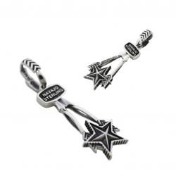 【SOLD OUT】COUPLE ARROW RISING STAR ZIPPER PULL PENDANTS / Pair