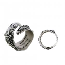 【SOLD OUT】COUPLE CS NAVAJO SHERIFF STAR ARROW FEATHER RINGS / pair