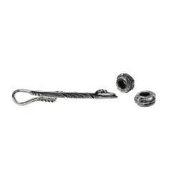 【SOLD OUT】CS NAVAJO HOLLOW STAR LEFT ARROW FEATHER  PENDANT WITH 2 BEADS