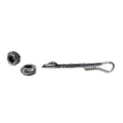 【SOLD OUT】CS NAVAJO HOLLOW STAR RIGHT ARROW FEATHER PENDANT WITH 2 BEADS