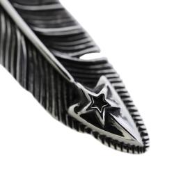 【SOLD OUT】CS NAVAJO HOLLOW STAR RIGHT ARROW FEATHER PENDANT WITH 2 BEADS