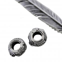 【SOLD OUT】CS NAVAJO HOLLOW STAR RIGHT ARROW FEATHER PENDANT WITH 2 BEADS