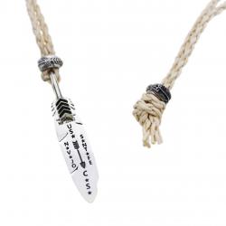 【SOLD OUT】CS NAVAJO HOLLOW STAR RIGHT ARROW FEATHER PENDANT WITH 2 BEADS