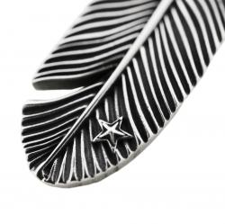 【SOLD OUT】CS NAVAJO TINY STAR ARROW FEATHER LEFT TWISTED PENDANT