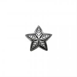 SMALL DOUBLE FACE DEPP  STAR PENDANT (with stainless ball chain 18"/20"/24")