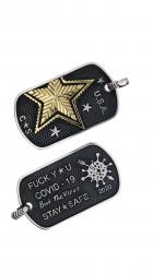 CS BEAT THE VIRUS DOG TAG 925/18K