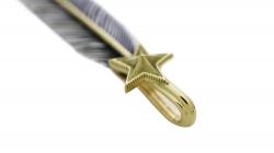CS NAVAJO SHERIFF STAR ARROW FEATHER 925/18K