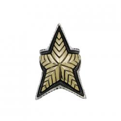 DEPP STAR RING 925/18K