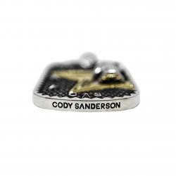 SKULL STAR FIGHT 4 PEACE DOG TAG 925/18K