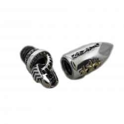 BIG AROMATIC BULLET ARROW TAIL BAIL PENDANT 925/18K