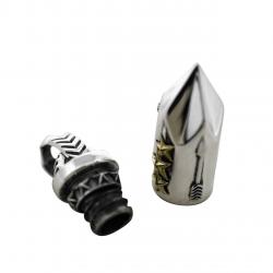 BIG AROMATIC BULLET ARROW TAIL BAIL PENDANT 925/18K