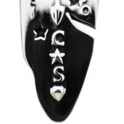 CS NAVAJO SHERIFF STAR ARROW FEATHER PENDANT WITH DIAMONDS – STARRY TAIPEI