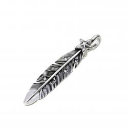CS NAVAJO SHERIFF STAR ARROW FEATHER PENDANT WITH DIAMONDS – STARRY TAIPEI