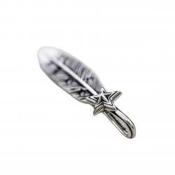CS NAVAJO SHERIFF STAR ARROW FEATHER PENDANT WITH DIAMONDS – STARRY TAIPEI