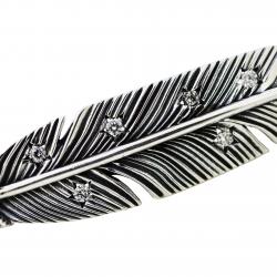 CS NAVAJO SHERIFF STAR ARROW FEATHER PENDANT WITH DIAMONDS – STARRY TAIPEI