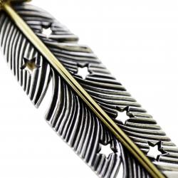 CS NAVAJO SHERIFF STAR ARROW FEATHER PENDANT 925/18K – STARRY TAIPEI