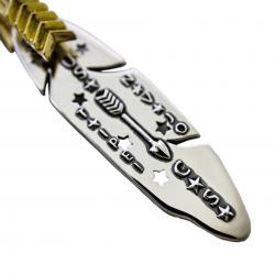 CS NAVAJO SHERIFF STAR ARROW FEATHER PENDANT 925/18K – STARRY TAIPEI