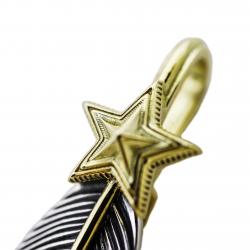 CS NAVAJO SHERIFF STAR ARROW FEATHER PENDANT 925/18K – STARRY TAIPEI