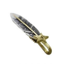 CS NAVAJO SHERIFF STAR ARROW FEATHER PENDANT 925/18K WITH DIAMONDS – STARRY TAIPEI