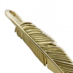 CS NAVAJO TRIPLE STARS ON THE FIRST ARROW FEATHER PENDANT 18K GOLD – VIP EXCLUSIVE