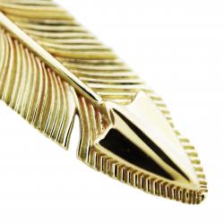 CS NAVAJO SHERIFF STAR ARROW FEATHER 18K GOLD - VIP EXCLUSIVE